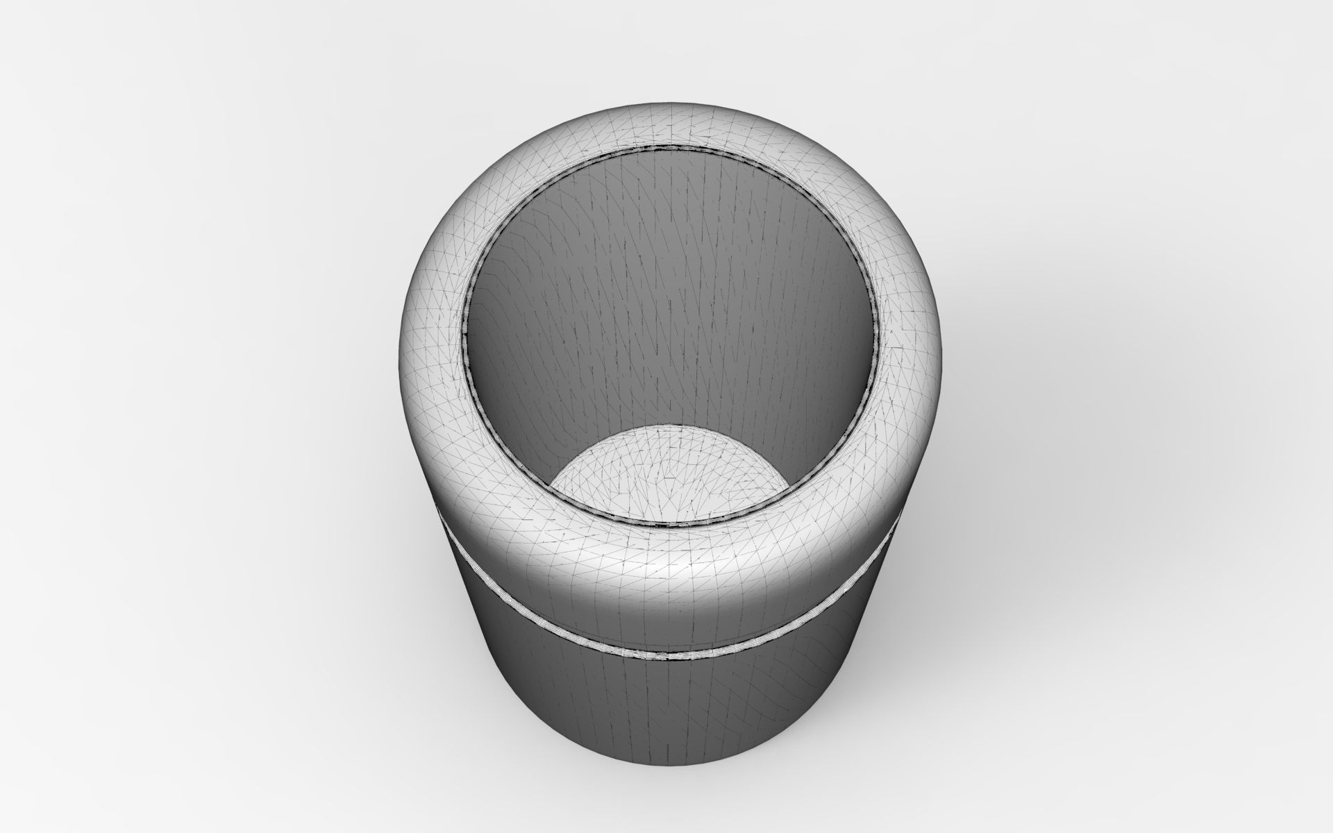Kito Litter Bin Low-poly 3D model_6