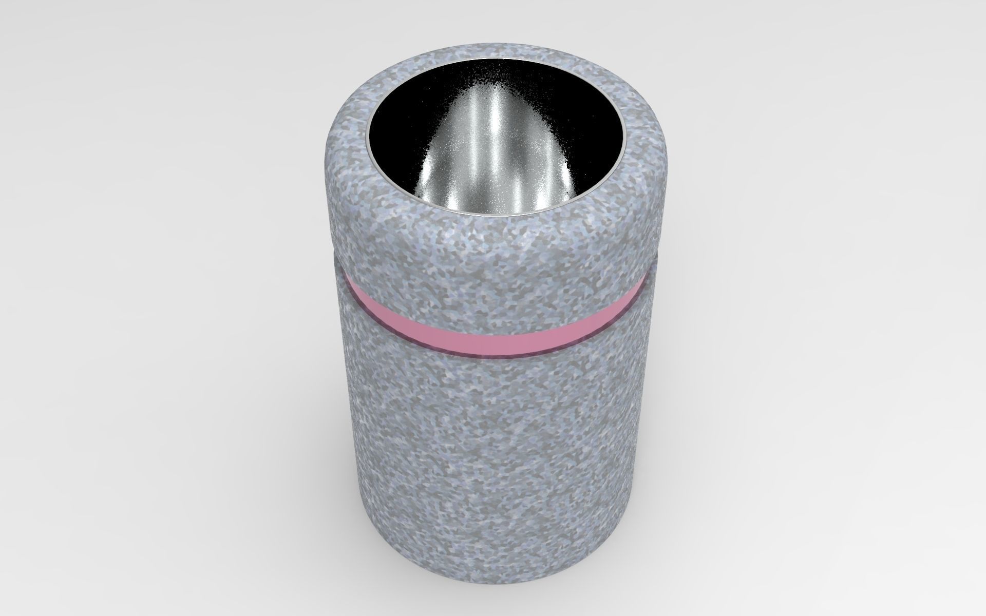 Kito Litter Bin Low-poly 3D model_1