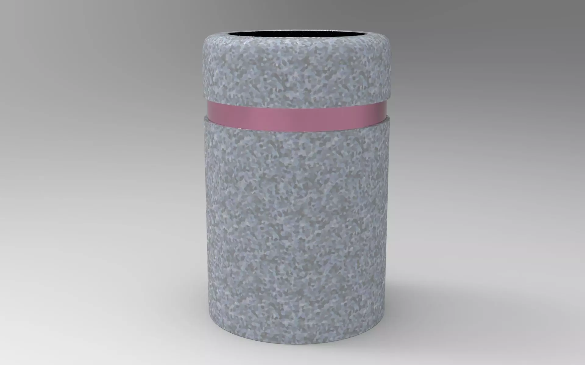 Kito Litter Bin Low-poly 3D model_0