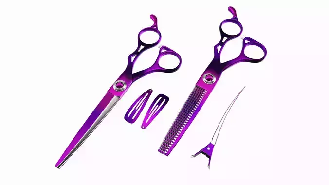 Hair Cutting Thinning Scissors Set Colorful