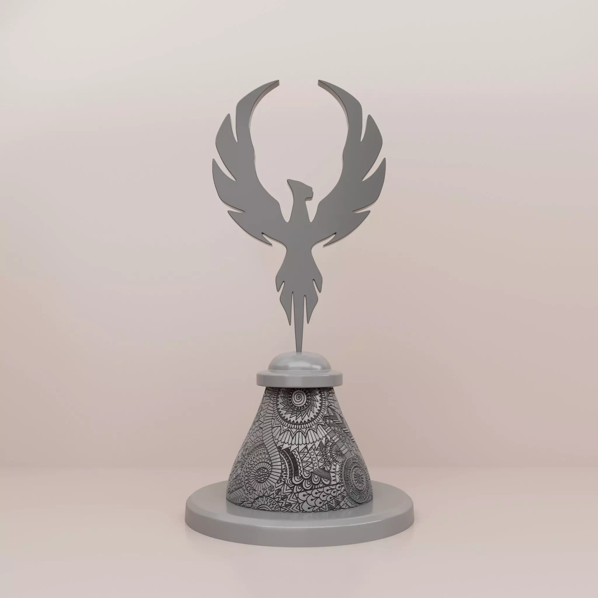 phoenix-decoration-desk-decor 3D model_0