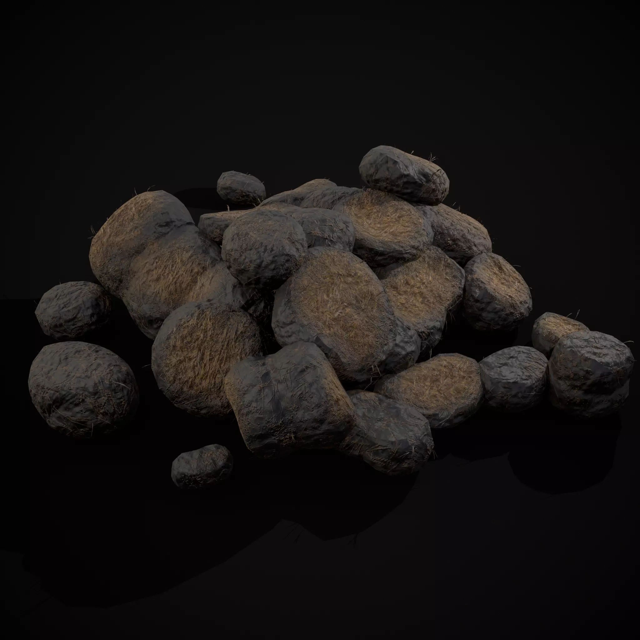 Horse Poop Version 2 Low-poly 3D model