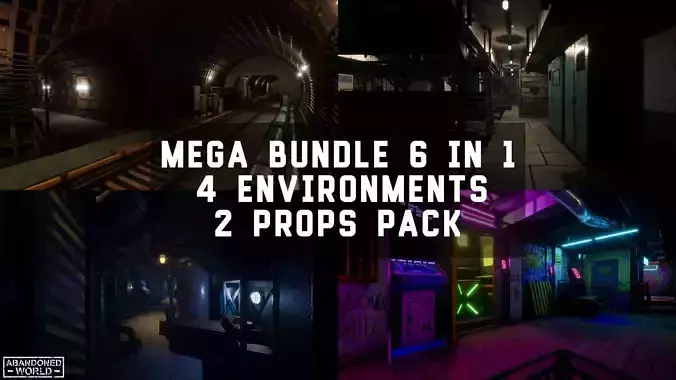Undergrounds - Mega Bundle 6 in 1 3D Model Collection