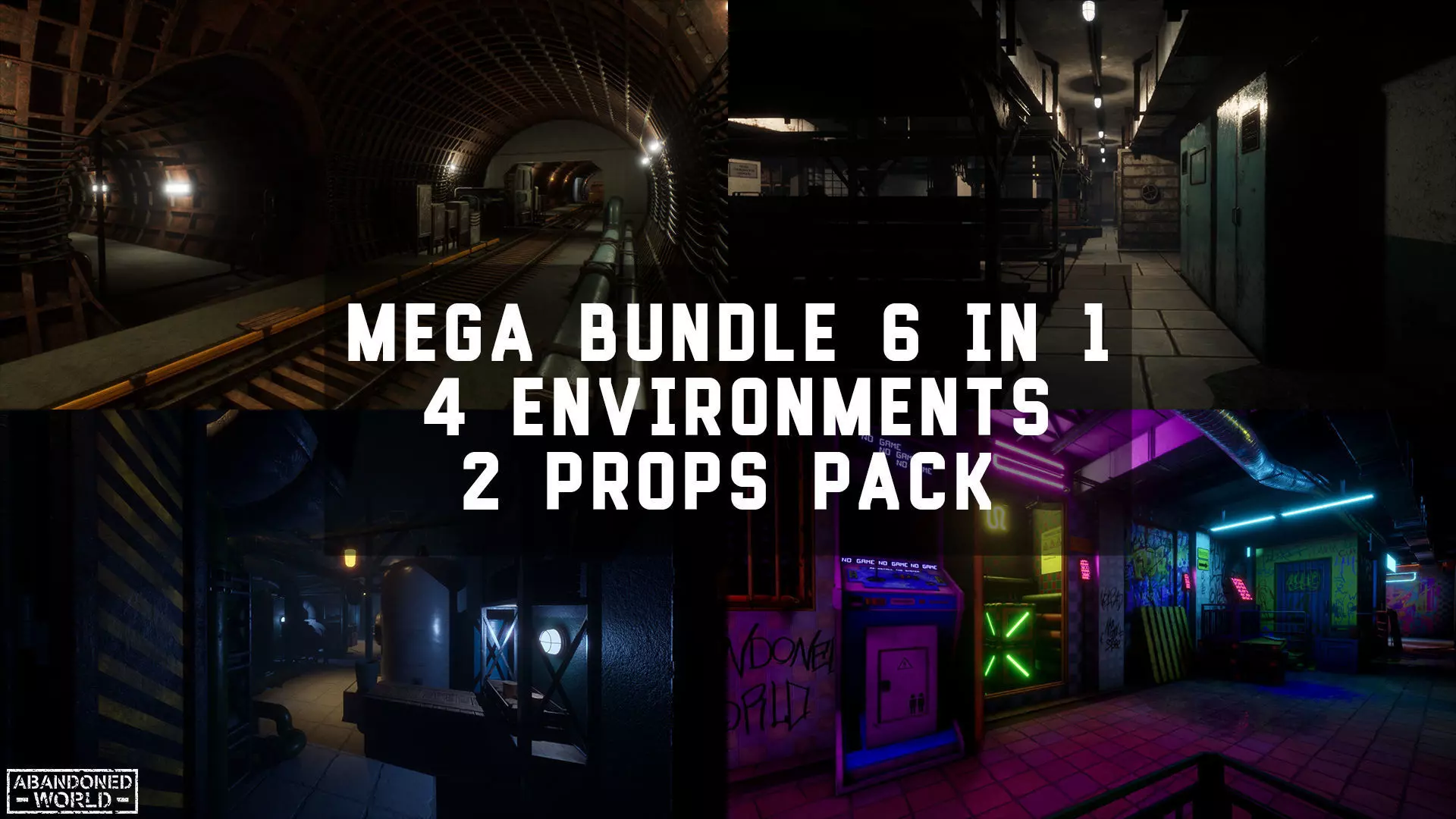 Undergrounds - Mega Bundle 6 in 1 3D Model Collection_0