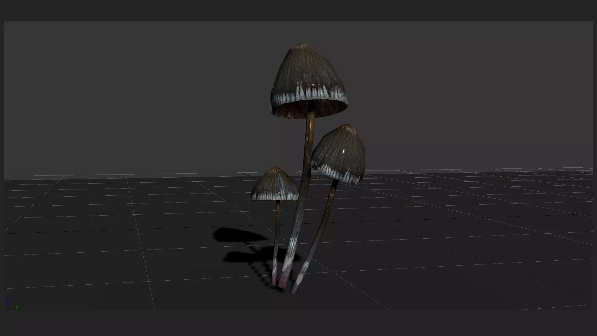 mushrooms collection Low-poly 3D model_0