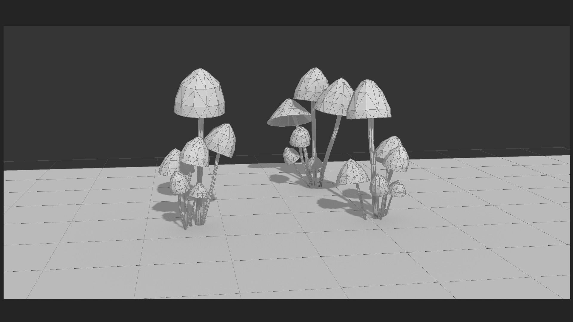 mushrooms collection Low-poly 3D model_3