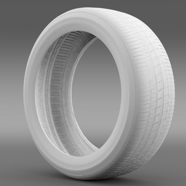Tire tyre - 3D model_3