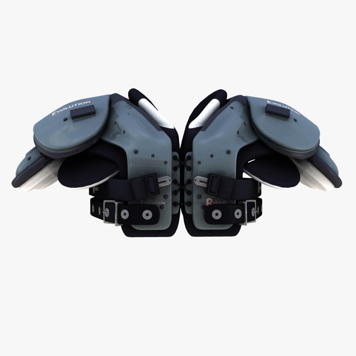 3XL Football Pads 3D Model Game ready .obj .fbx .ma .mb .dae