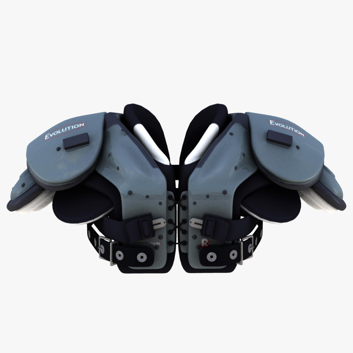 3XL Football Pads 3D Model Game ready .obj .fbx .ma .mb .dae