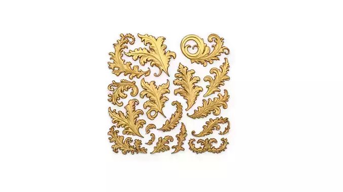 Acanthus Leaves Collection-01