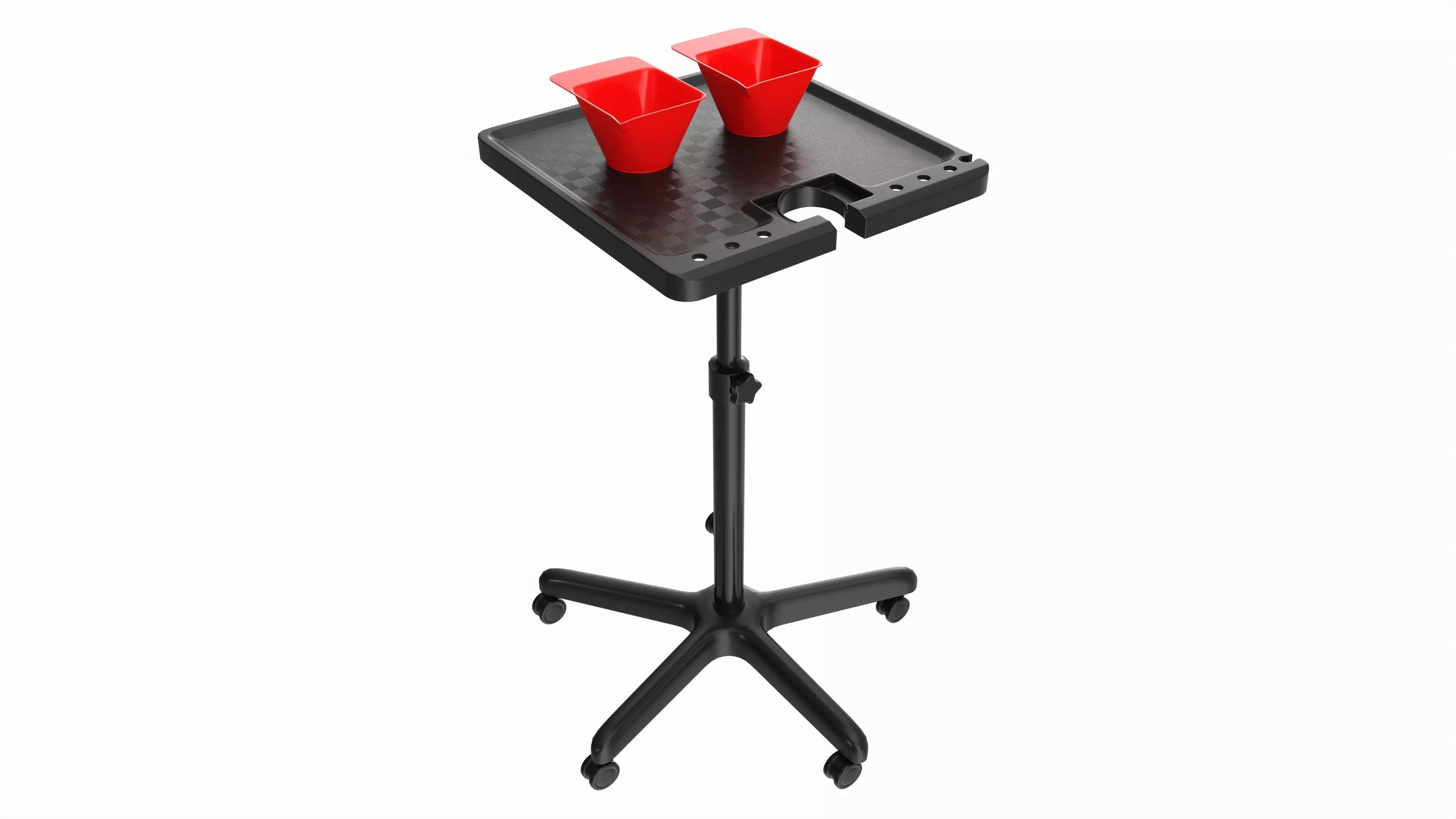 Hair Salon Trolley Utility Cart with Wheels 3D model_0