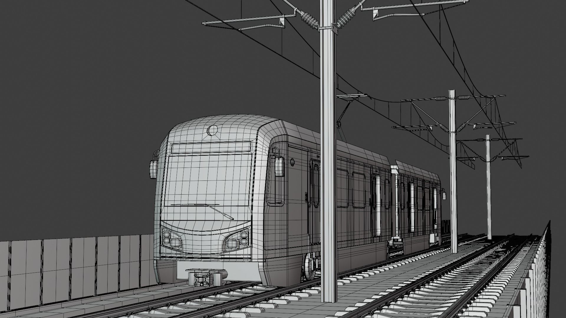 LA light rail bridge 3D model_1