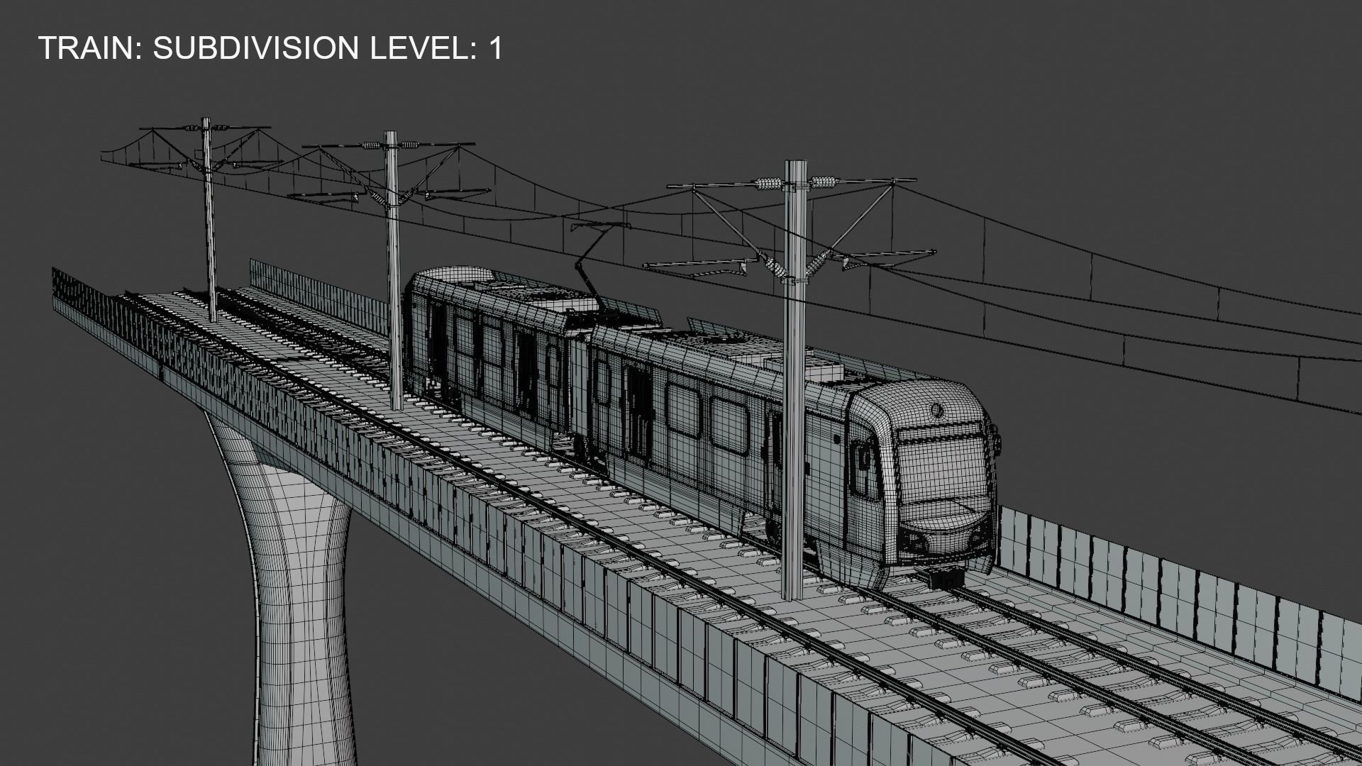LA light rail bridge 3D model_7