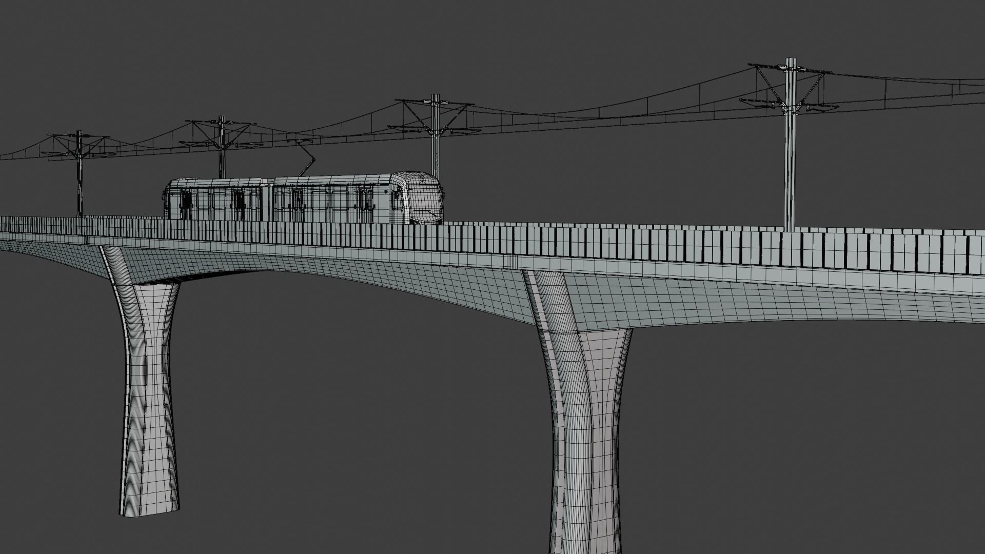 LA light rail bridge 3D model_4