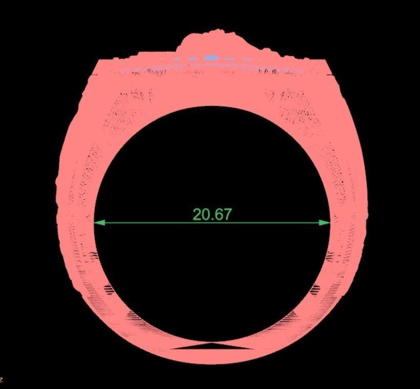 Custom men ring 3D print model_12