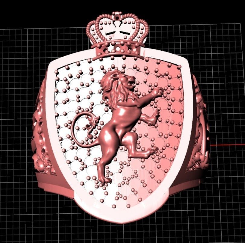 Custom men ring 3D print model_15