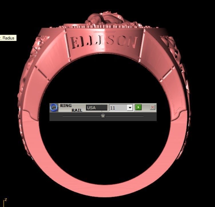 Custom men ring 3D print model_14