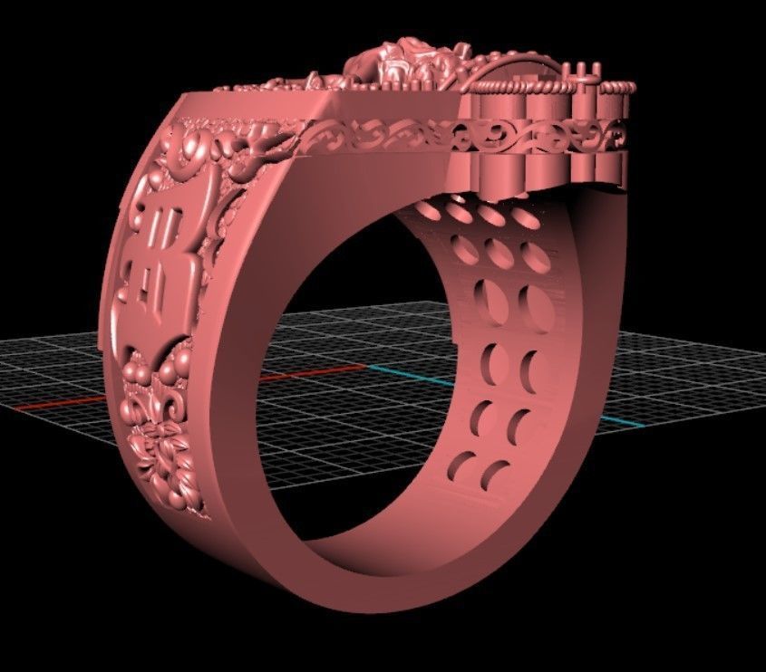 Custom men ring 3D print model_17