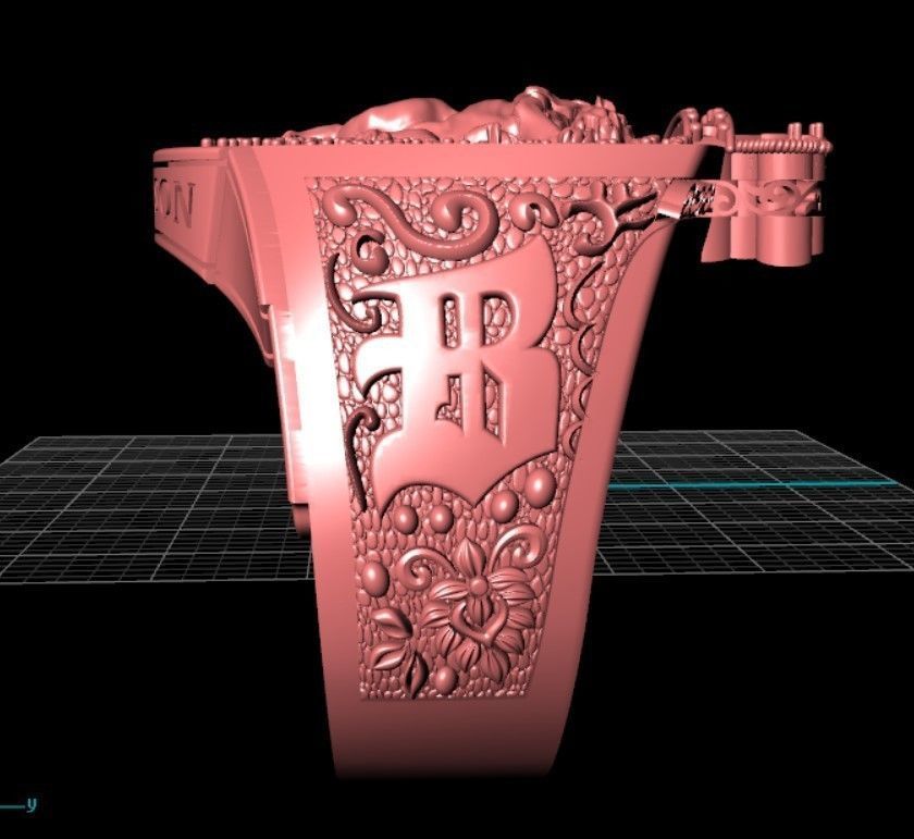 Custom men ring 3D print model_16