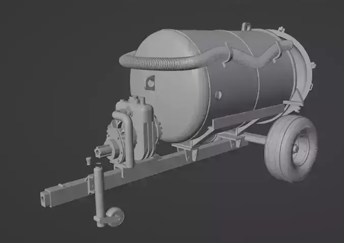 WATER TANK TANKER 1000L 1 35 scale READY FOR 3D PRINT