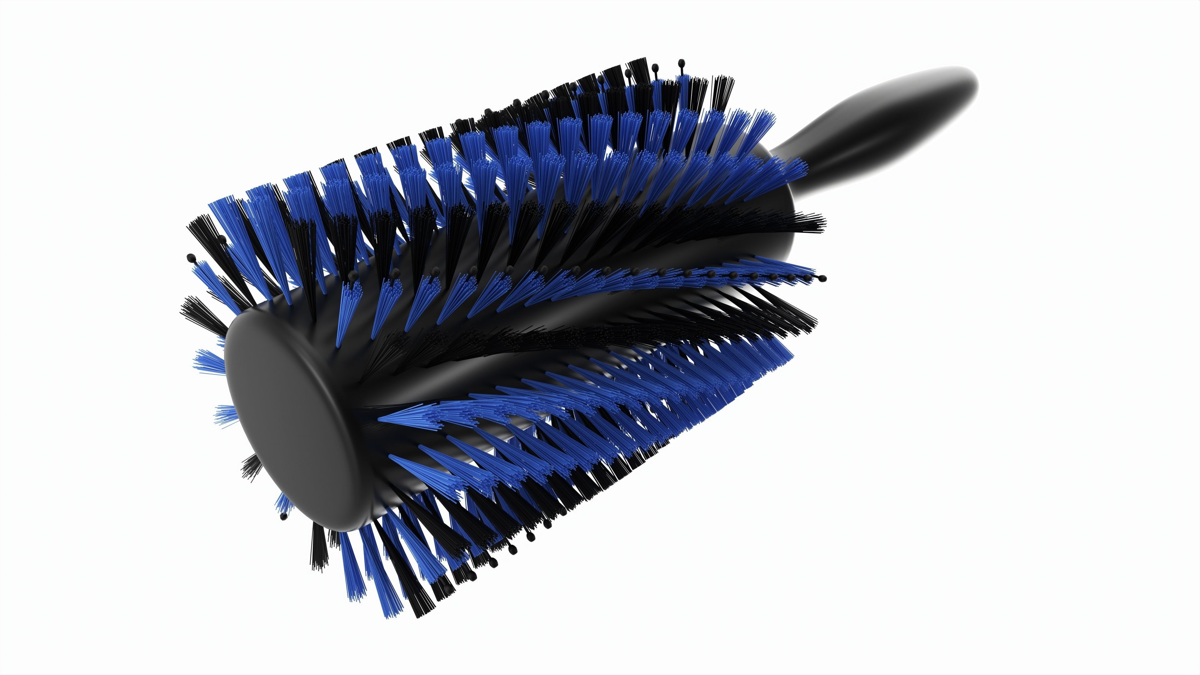 Spiral Bristle Round Brush 3D model_1