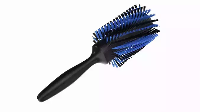 Spiral Bristle Round Brush 3D model