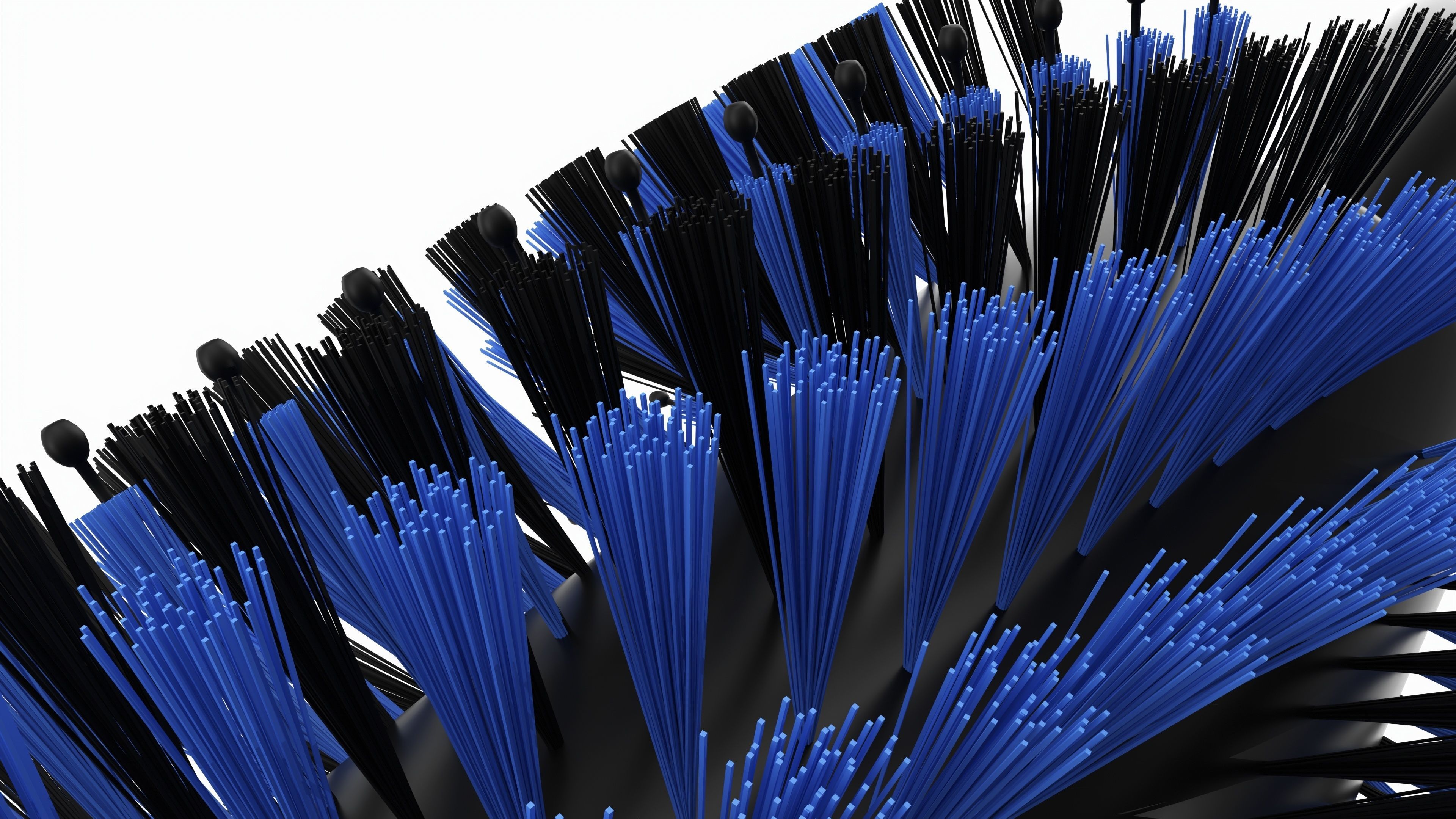 Spiral Bristle Round Brush 3D model_5
