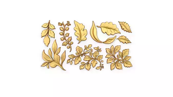 Acanthus Leaves Collection-02