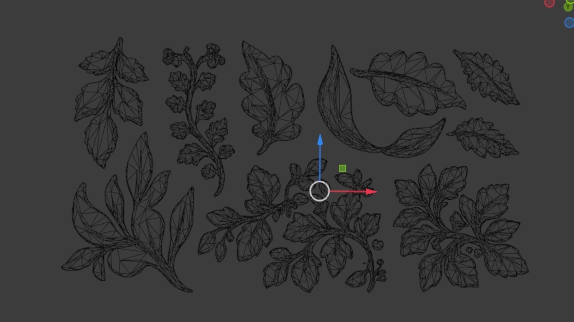 Acanthus Leaves Collection-02 3D model_6