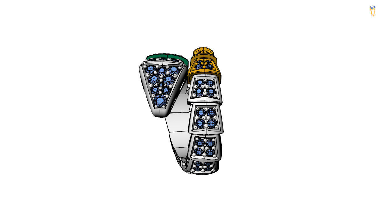 Bvlgari Serpenti Ring 3D print model_14