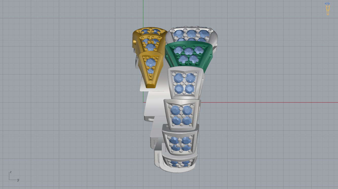 Bvlgari Serpenti Ring 3D print model_11