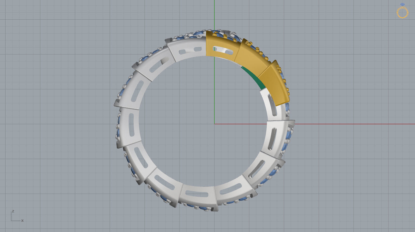 Bvlgari Serpenti Ring 3D print model_9