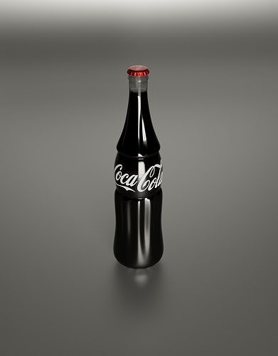Coca-Cola Bottle Low-poly 3D model