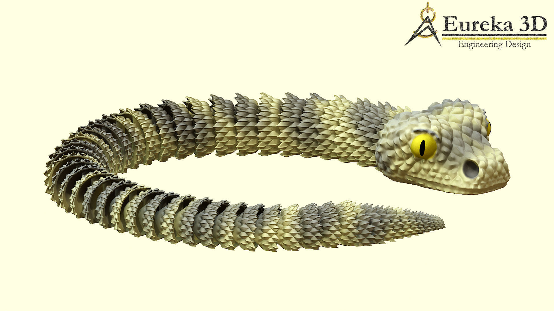 FLEXIBLE SMALL VIPER 3D print model_1