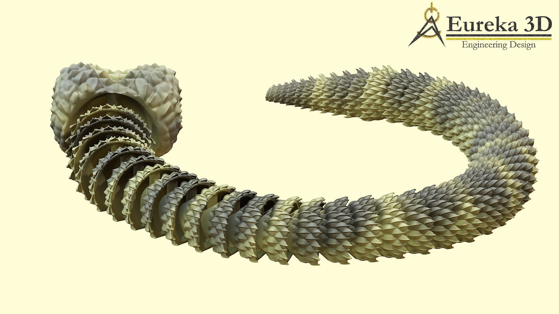 FLEXIBLE SMALL VIPER 3D print model_3