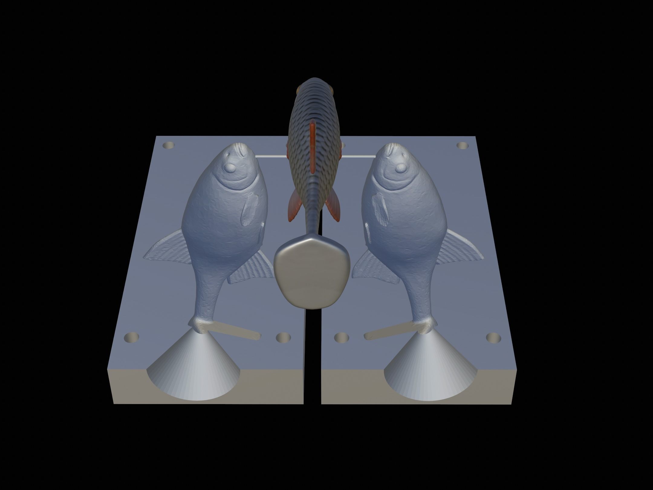 Am bait common rudd  for predator fishing 3D print model_9