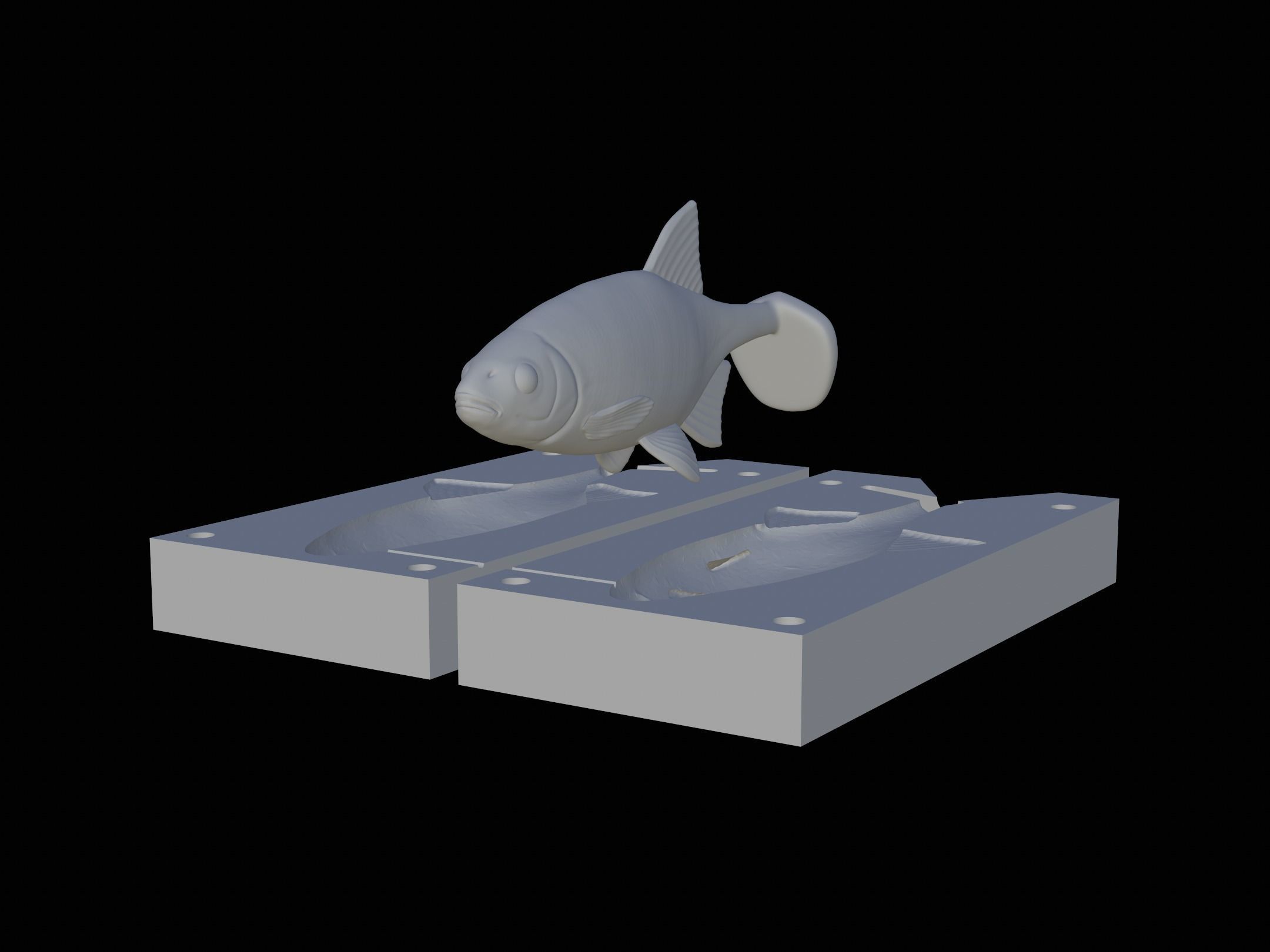 Am bait common rudd  for predator fishing 3D print model_2