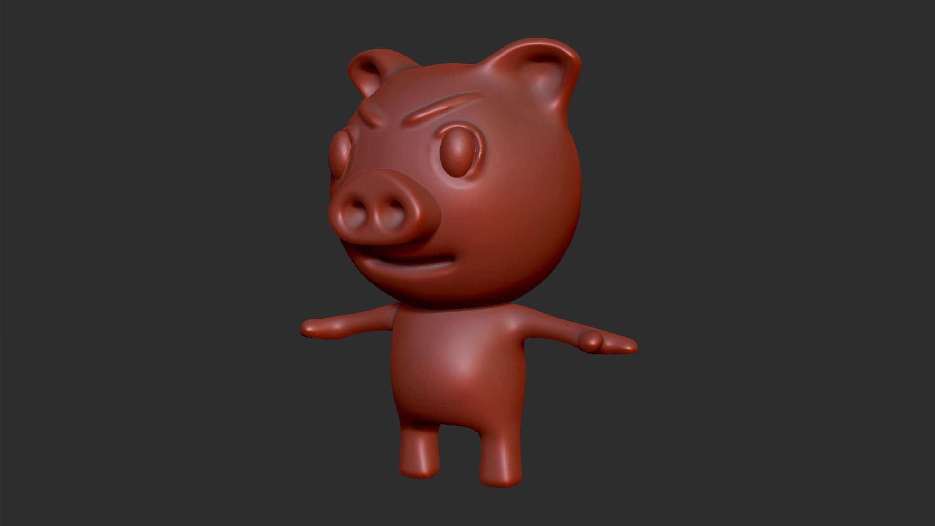 Pig Character Low-poly 3D model_18