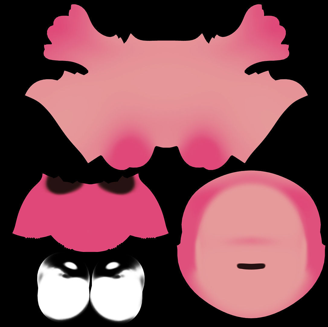 Pig Character Low-poly 3D model_16