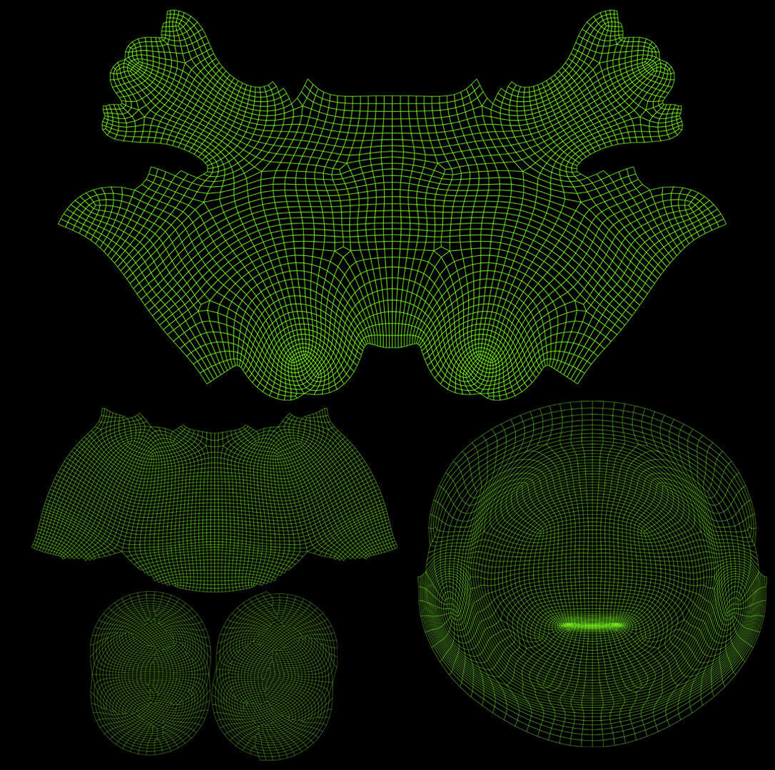 Pig Character Low-poly 3D model_15