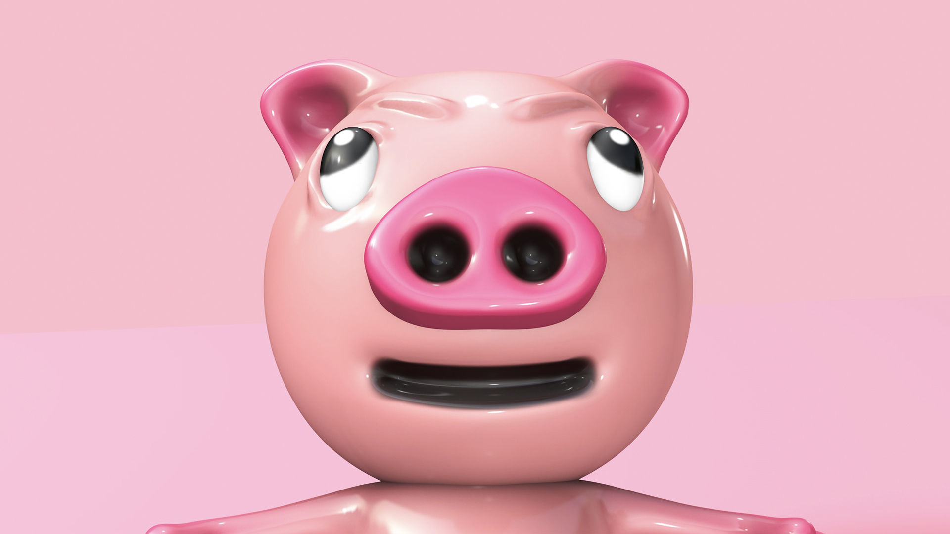 Pig Character Low-poly 3D model_6