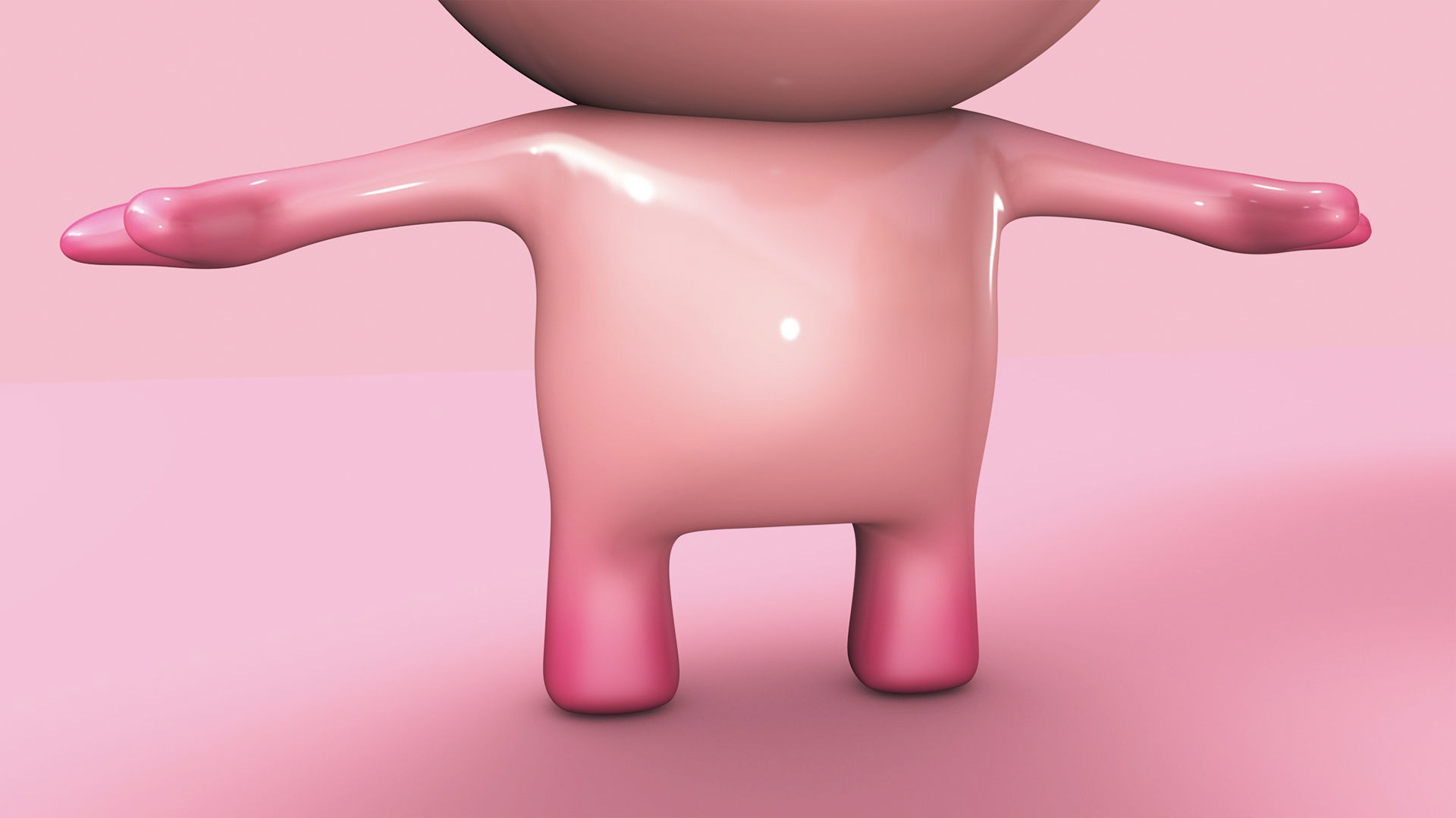 Pig Character Low-poly 3D model_7