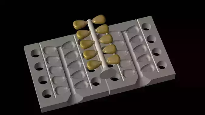 Am bait for carp fishing corn 7mm model form 3D print model