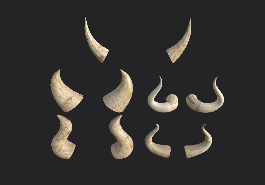 3D model Devil Horns VR / AR / low-poly | CGTrader