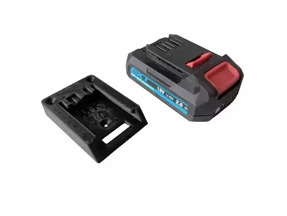 BATTERY ERBAUER EXT 18V ADAPTER HANGER HOLDER 3D print model