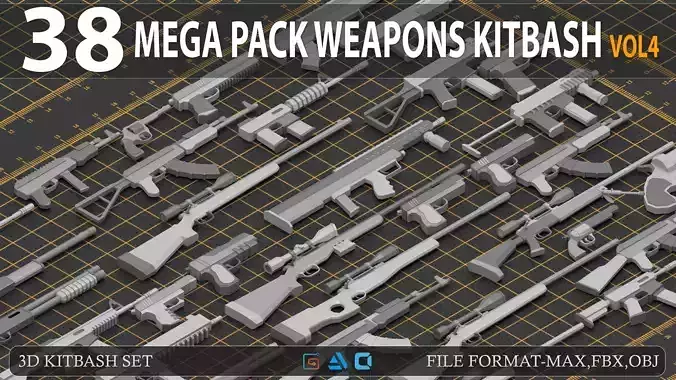 Mega pack weapon kitbash vol4