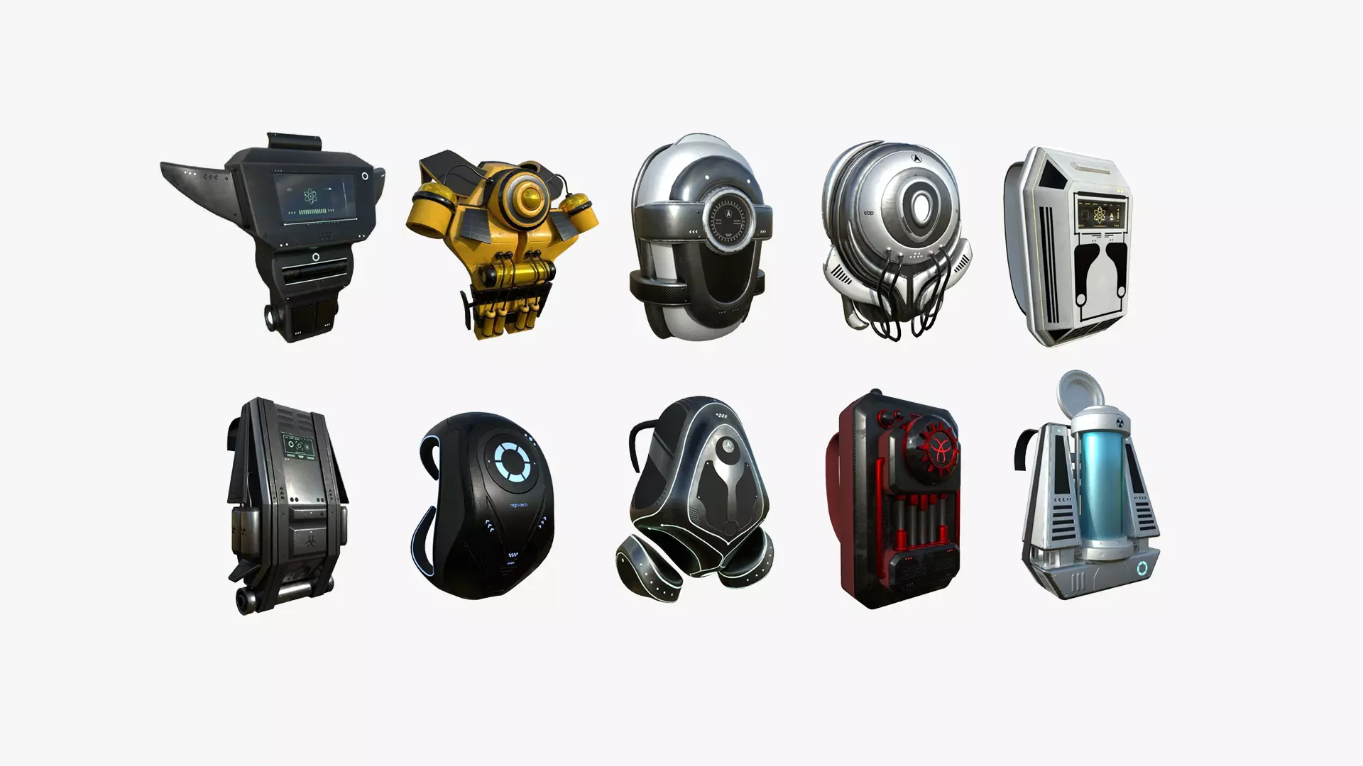 10 SciFi Backpacks AJ Collection - Fashion Character Design _0