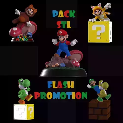 PACK SUPER MARIO BROS 3D print model