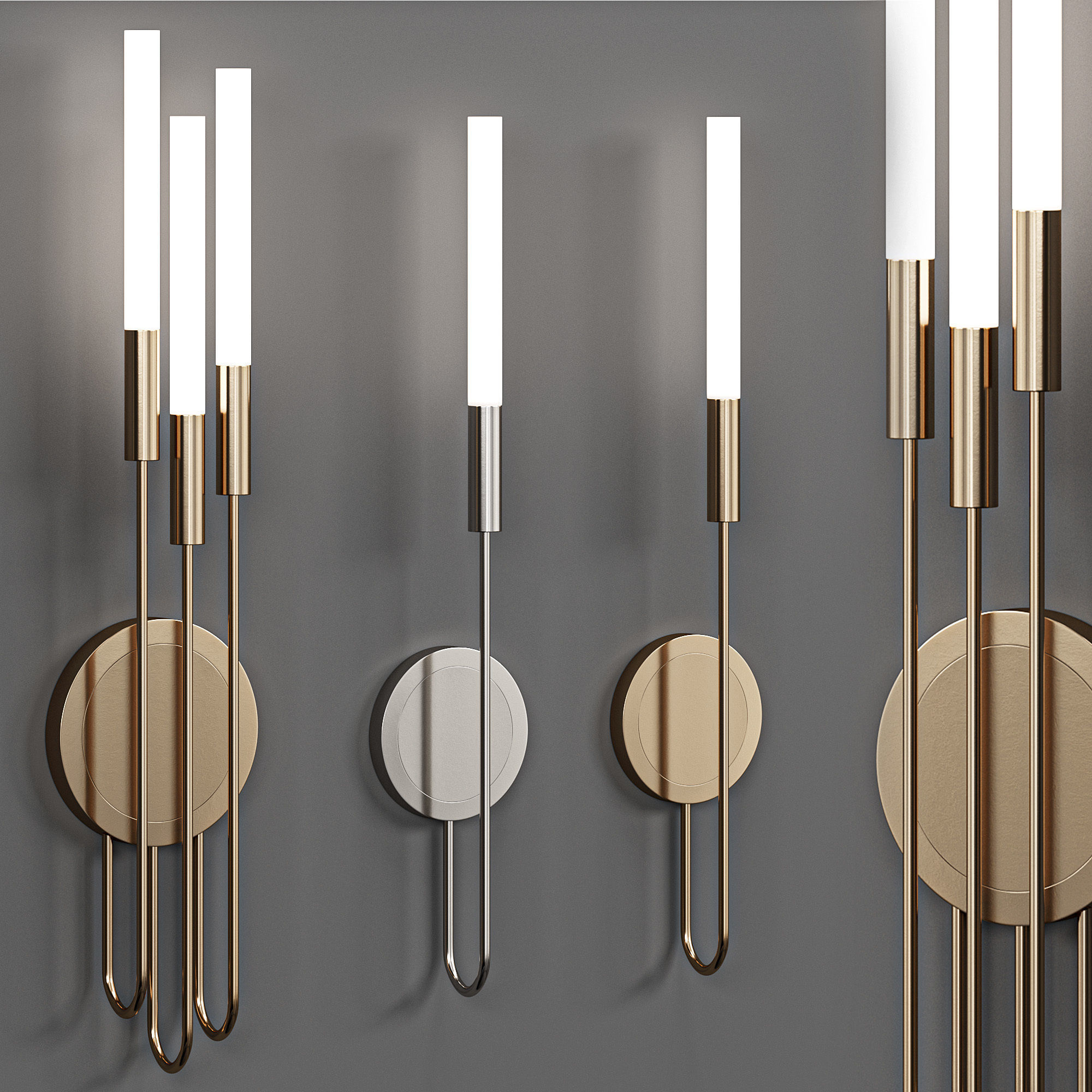 LUXXU Burj torch wall lamp 3D model_4
