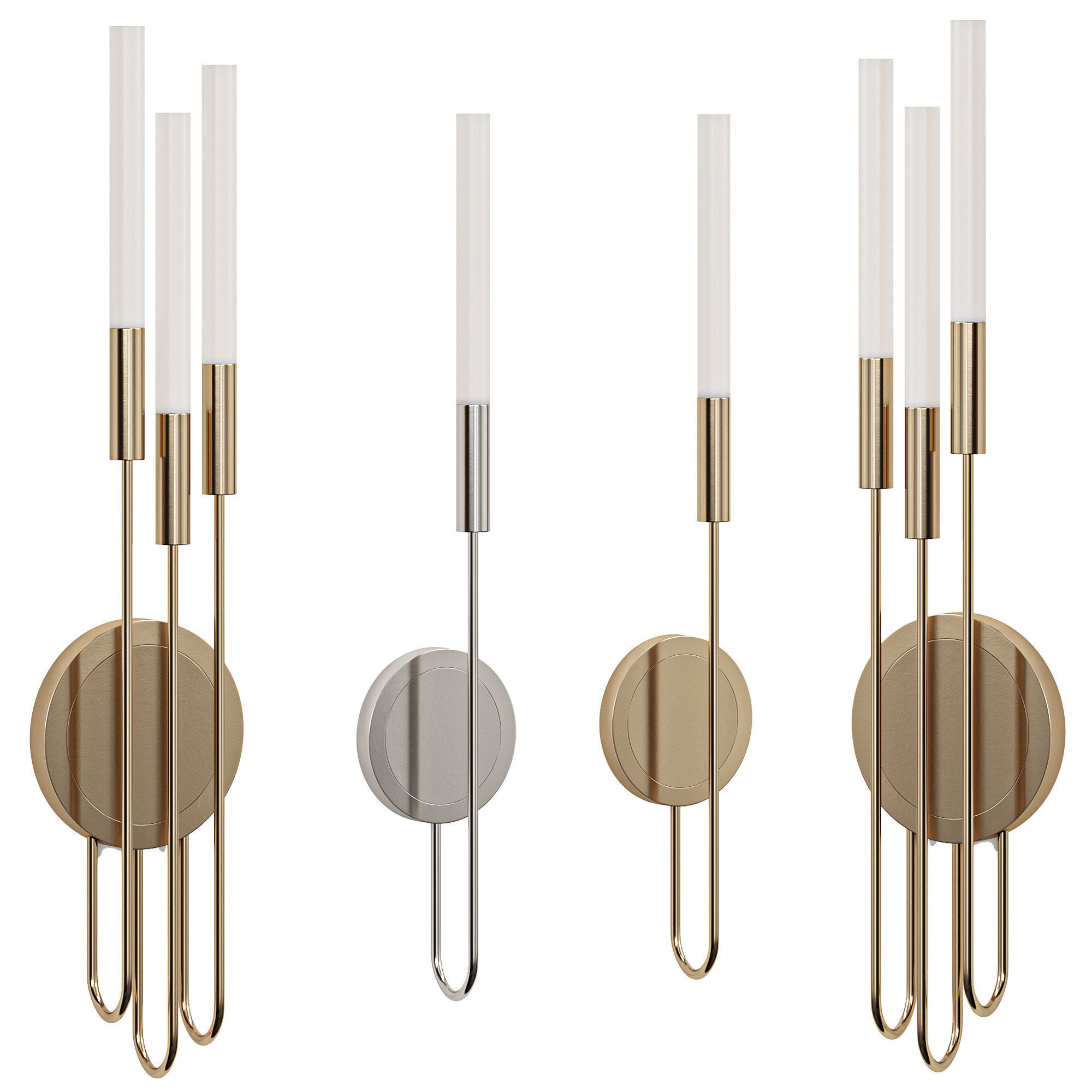 LUXXU Burj torch wall lamp 3D model_2